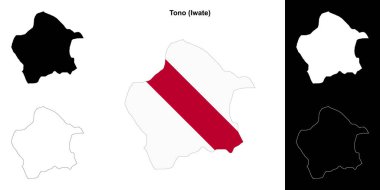 Tono (Iwate) ana hat haritası seti