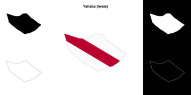 Yahaba (Iwate) ana hat haritası seti