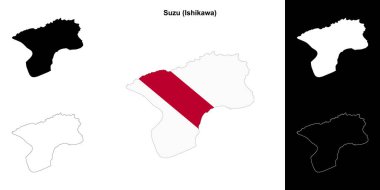 Suzu (Ishikawa) ana hat haritası seti