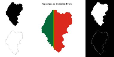 Reguengos de Monsaraz belediye ana hat haritası seti