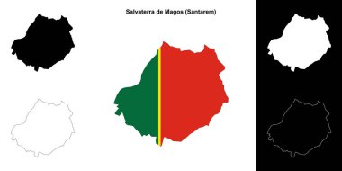 Salvaterra de Magos belediye ana hat haritası seti