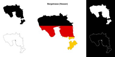 Bergstrasse (Hessen) boş ana hat haritası ayarlandı