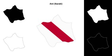 Ami (Ibaraki) ana hat haritası seti