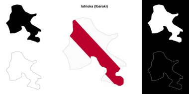 Ishioka (Ibaraki) ana hat haritası ayarlandı