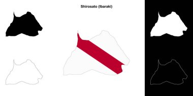 Shirosato (Ibaraki) ana hat haritası seti