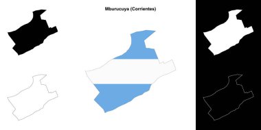 Mburucuya bölümü (Corrientes) ana hat haritası seti