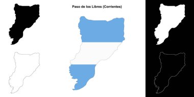 Paso de los Libres Departmanı (Corrientes) ana hat haritası seti