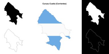Curuzu Cuatia Departmanı (Corrientes) ana hat haritası seti