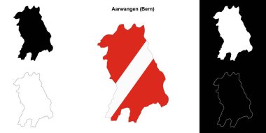 Aarwangen boş çizgi haritası ayarlandı