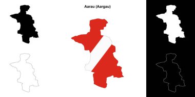 Aarau boş çizgi haritası ayarlandı
