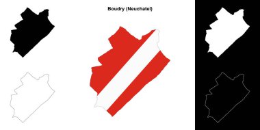 Boudry boş çizgi haritası seti