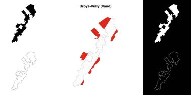 Broye-Vully boş ana hat haritası seti