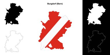 Burgdorf boş dış hat haritası seti