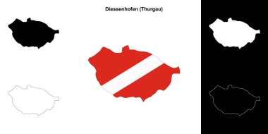 Diessenhofen boş ana hat haritası seti