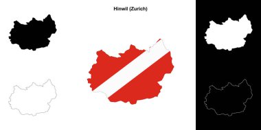 Hinwil boş çizgi haritası seti