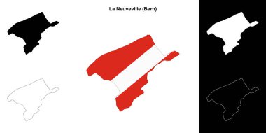 La Neuveville boş ana hat haritası seti