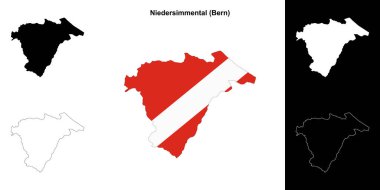 Niedersimmental boş dış hat haritası seti