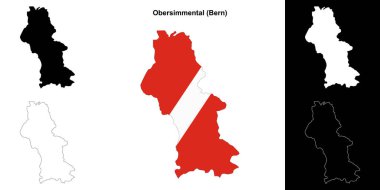 Obersimsimmental boş çizgi haritası seti