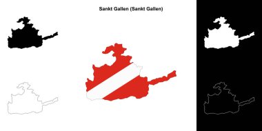 Sankt Gallen boş ana hat haritası seti