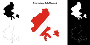 Unterklettgau boş çizgi haritası ayarlandı