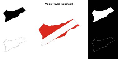 Val-de-Travers boş ana hat haritası seti