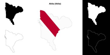 Akita (Akita) ana hat haritası seti