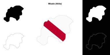 Misato (Akita) ana hat haritası seti