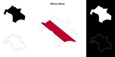 Mitane (Akita) ana hat haritası seti