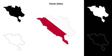 Yokote (Akita) ana hat haritası seti