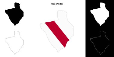 Ugo (Akita) ana hat haritası seti