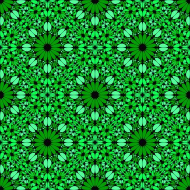 Geometrik oryantal bohem dikdörtgen çiçek yapraksız arka plan tasarımı - soyut vektör grafiği