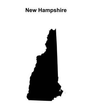 New Hampshire ana hat haritası