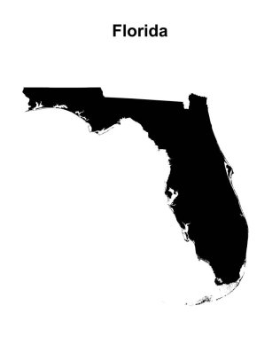 Florida eyaleti haritası boş