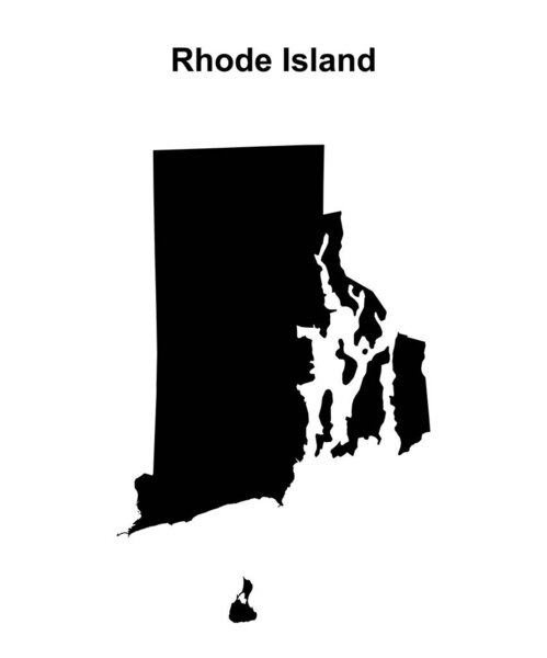 Rhode Island outline map