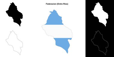 Federacion Departmanı (Entre Rios) ana hat haritası seti