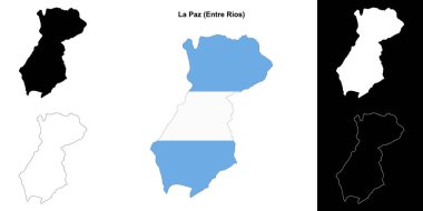 La Paz departmanı (Entre Rios) ana hat haritası seti