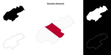 Gonohe (Aomori) ana hat haritası seti