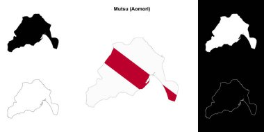 Mutsu (Aomori) ana hat haritası seti