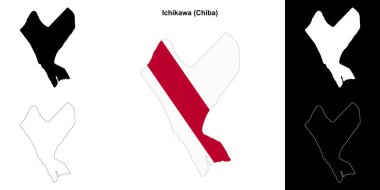 Ichikawa (Chiba) ana hat haritası seti