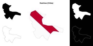 Kashiwa (Chiba) ana hat haritası seti