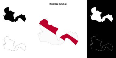 Kisarazu (Chiba) ana hat haritası seti