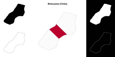 Mutsuzawa (Chiba) ana hat haritası seti