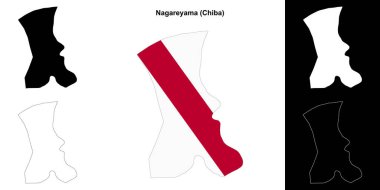 Nagareyama (Chiba) ana hat haritası seti