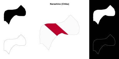 Narashino (Chiba) ana hat haritası seti