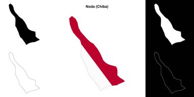 Noda (Chiba) ana hat haritası seti