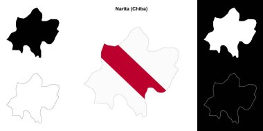 Narita (Chiba) ana hat haritası seti