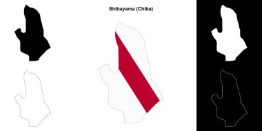 Shibayama (Chiba) ana hat haritası seti