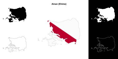 Ainan (Ehime) ana hat haritası seti