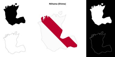 Niihama (Ehime) ana hat haritası seti