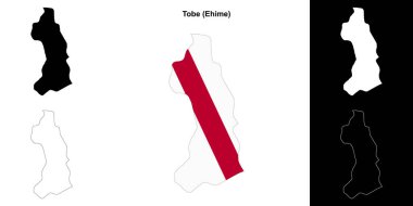 Tobe (Ehime) ana hat haritası seti